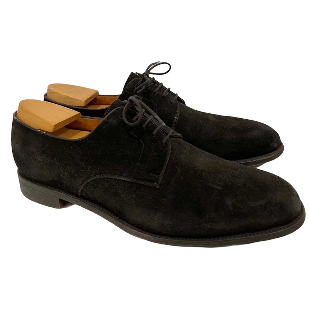 JM Weston Black Suede Derby
